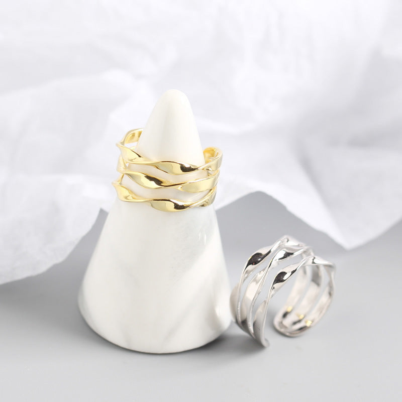 Bague Trois Anneaux Ajustable - UrbanÉtoile
