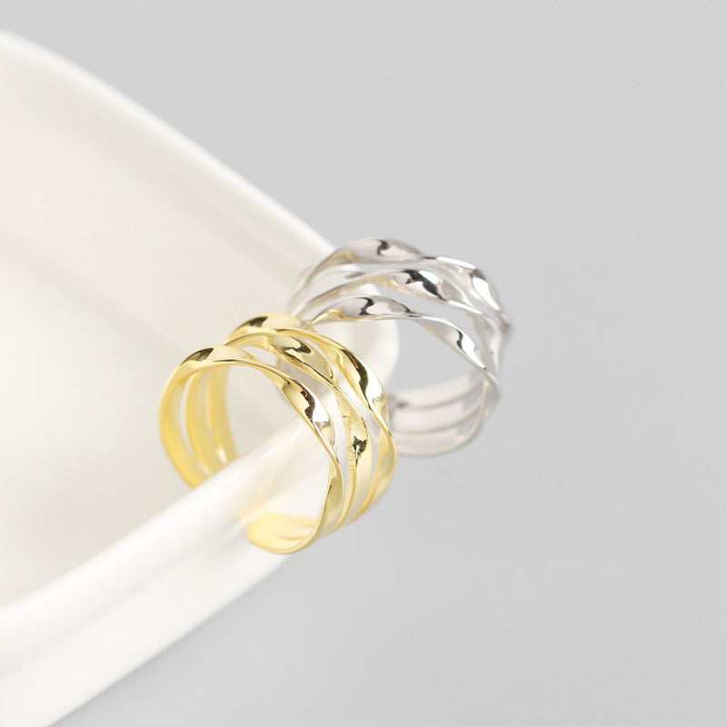 Bague Trois Anneaux Ajustable - UrbanÉtoile