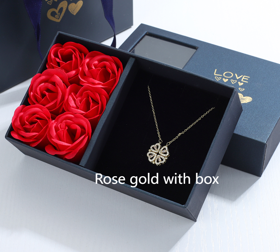 Collier Trèfle & Cœur - Coffret Cadeau - UrbanÉtoile