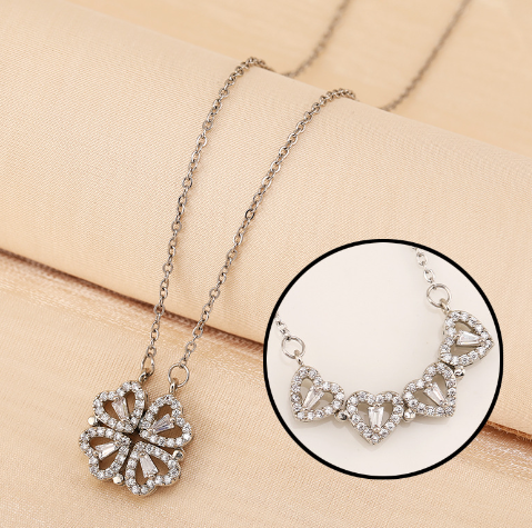 Collier Trèfle & Cœur - Coffret Cadeau - UrbanÉtoile