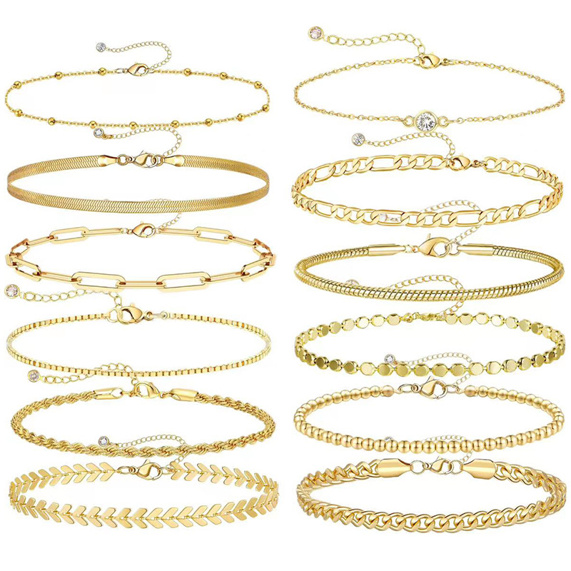 Bracelet Chaîne Trombone Doré - UrbanÉtoile