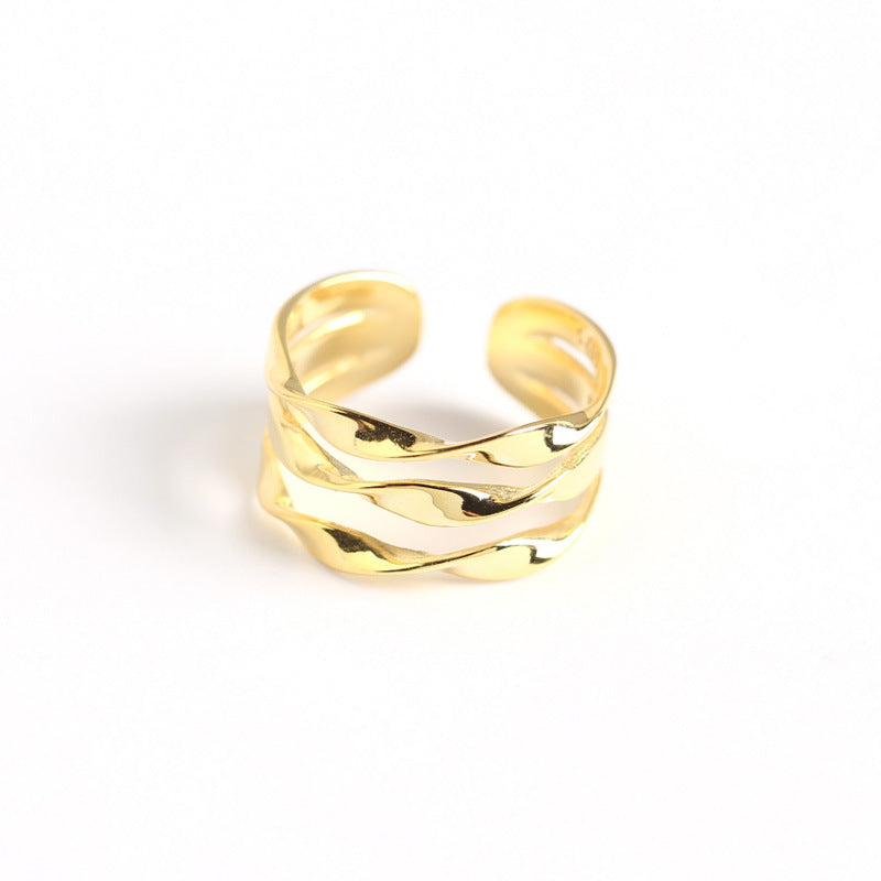 Bague Trois Anneaux Ajustable - UrbanÉtoile