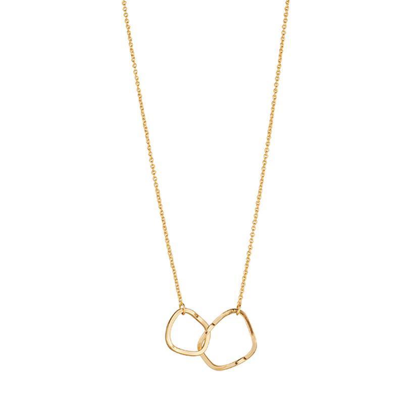 Collier Ras du Cou Minimaliste - Double Anneau