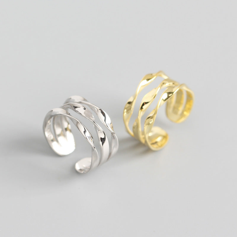 Bague Trois Anneaux Ajustable - UrbanÉtoile