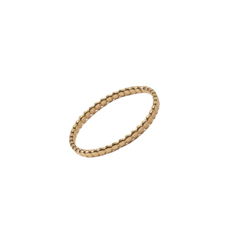 Bague Fine Classique Dorée - UrbanÉtoile