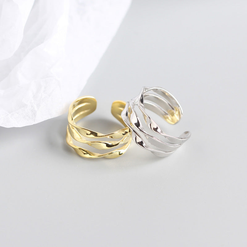 Bague Trois Anneaux Ajustable - UrbanÉtoile