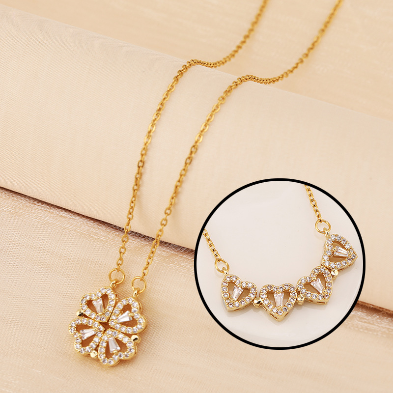 Collier Trèfle & Cœur - Coffret Cadeau - UrbanÉtoile