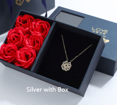 Collier Trèfle & Cœur - Coffret Cadeau - UrbanÉtoile