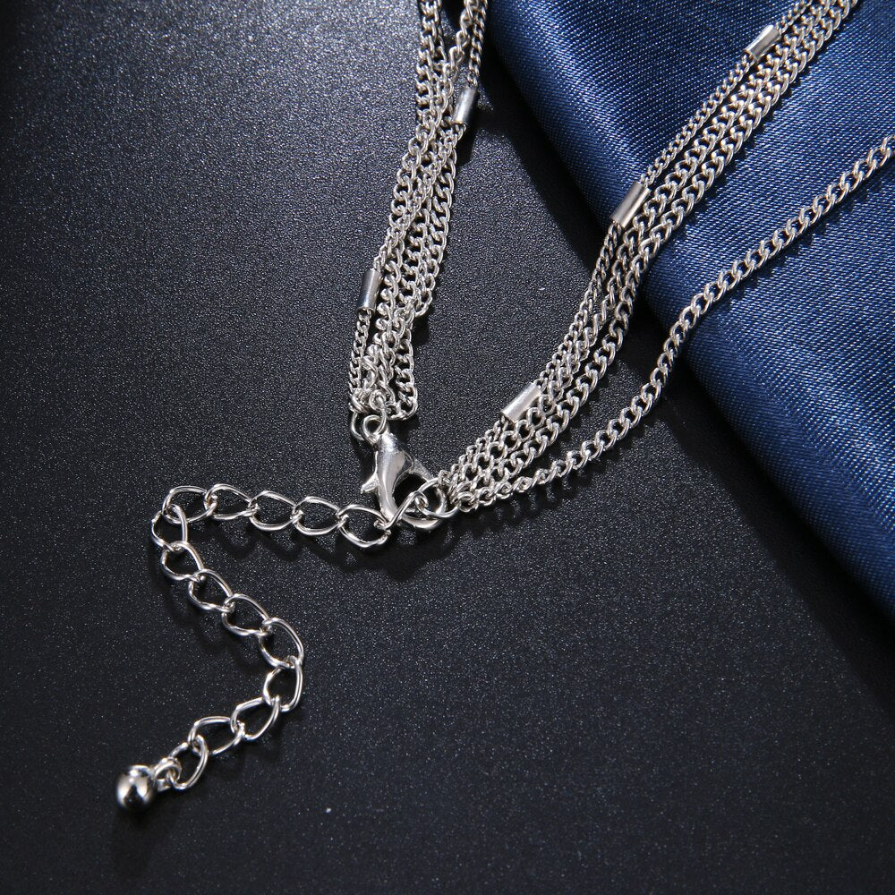 Collier Multi-rangs Bohème – Pendentif Étoile