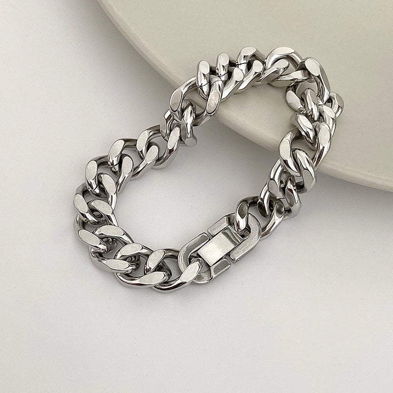 Bracelet Couple Chaîne Cubaine - UrbanÉtoile